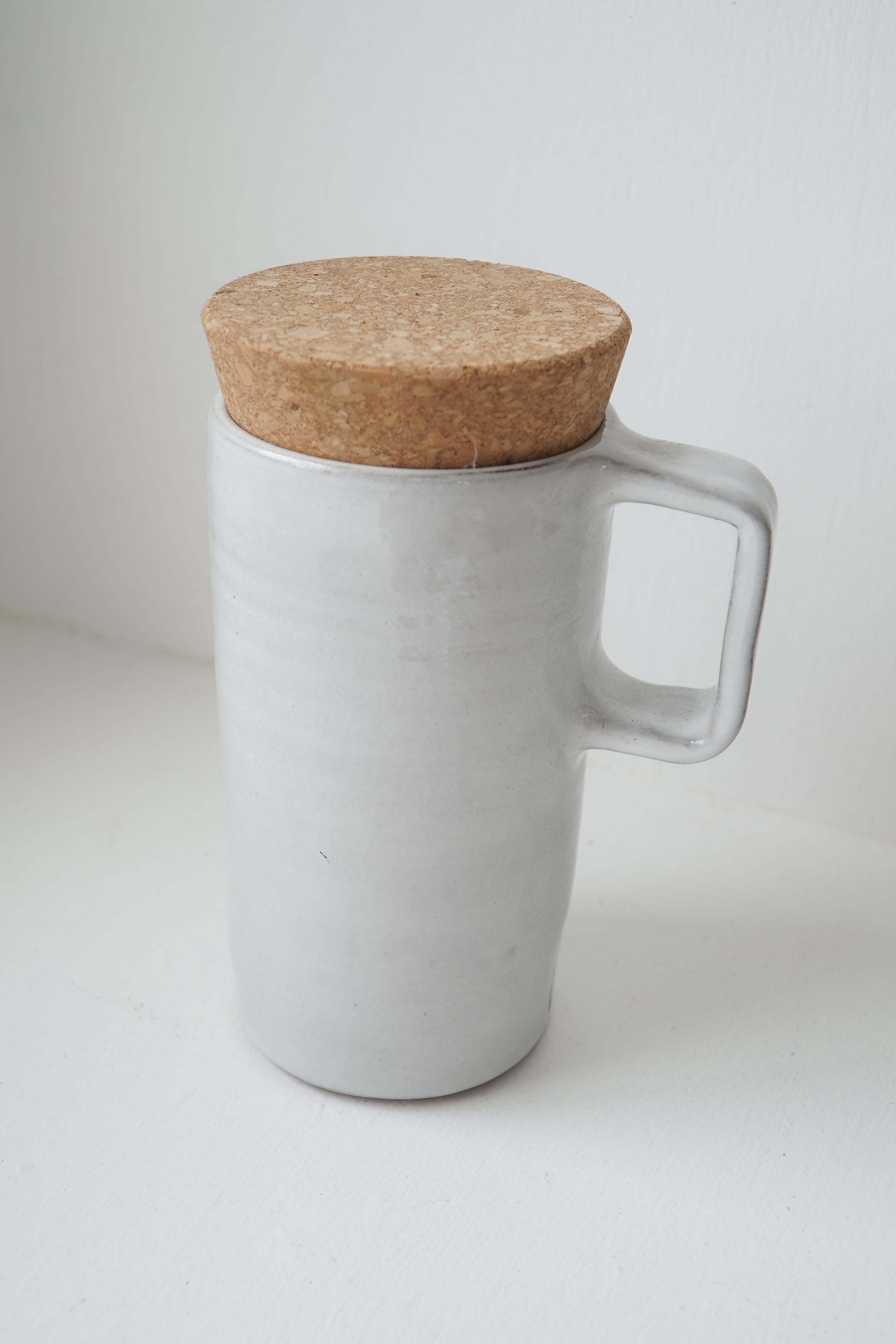 White Travel Mug