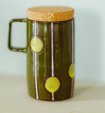 Mid century greens | Travel Mug