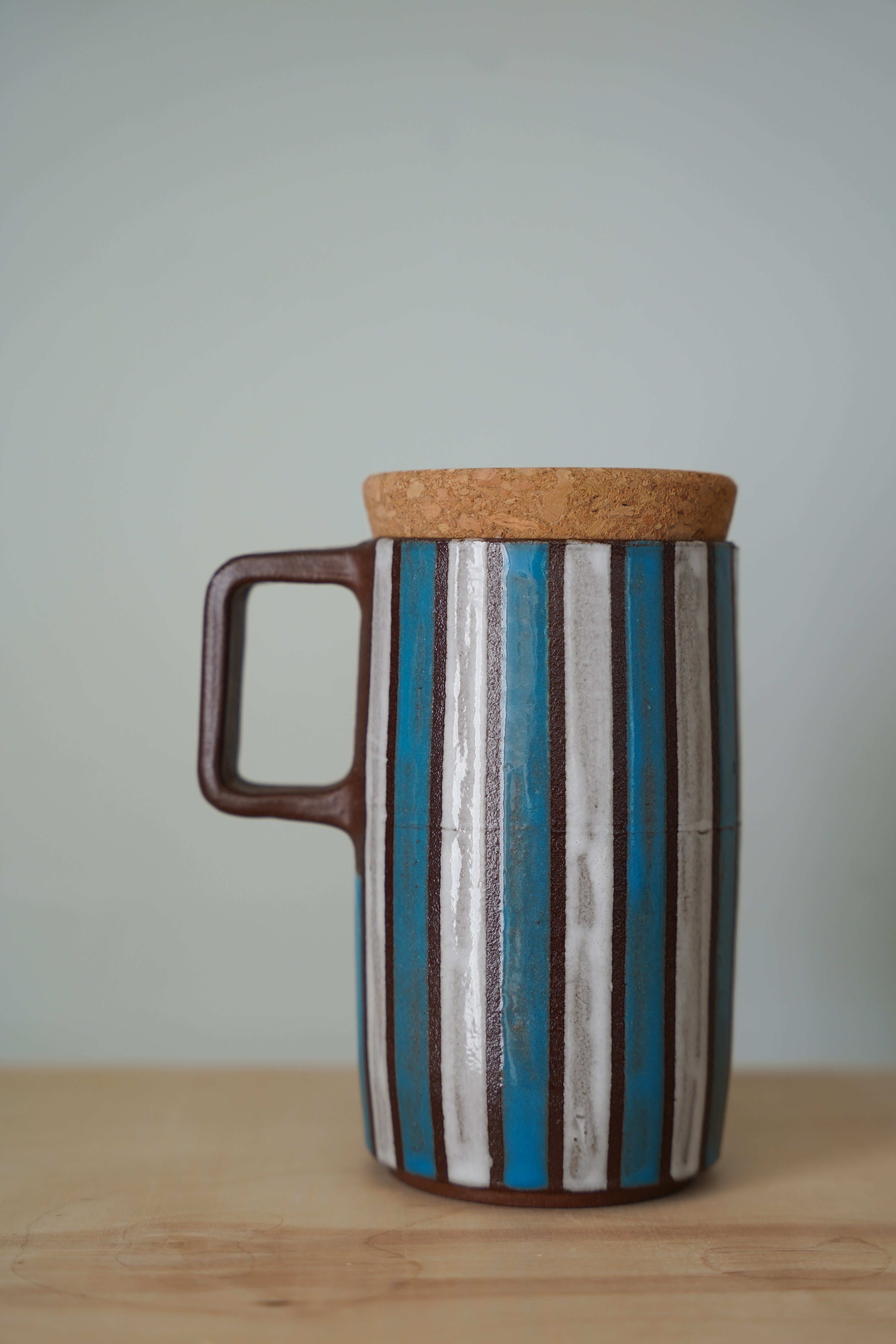 Blue Stripe | Travel Mug