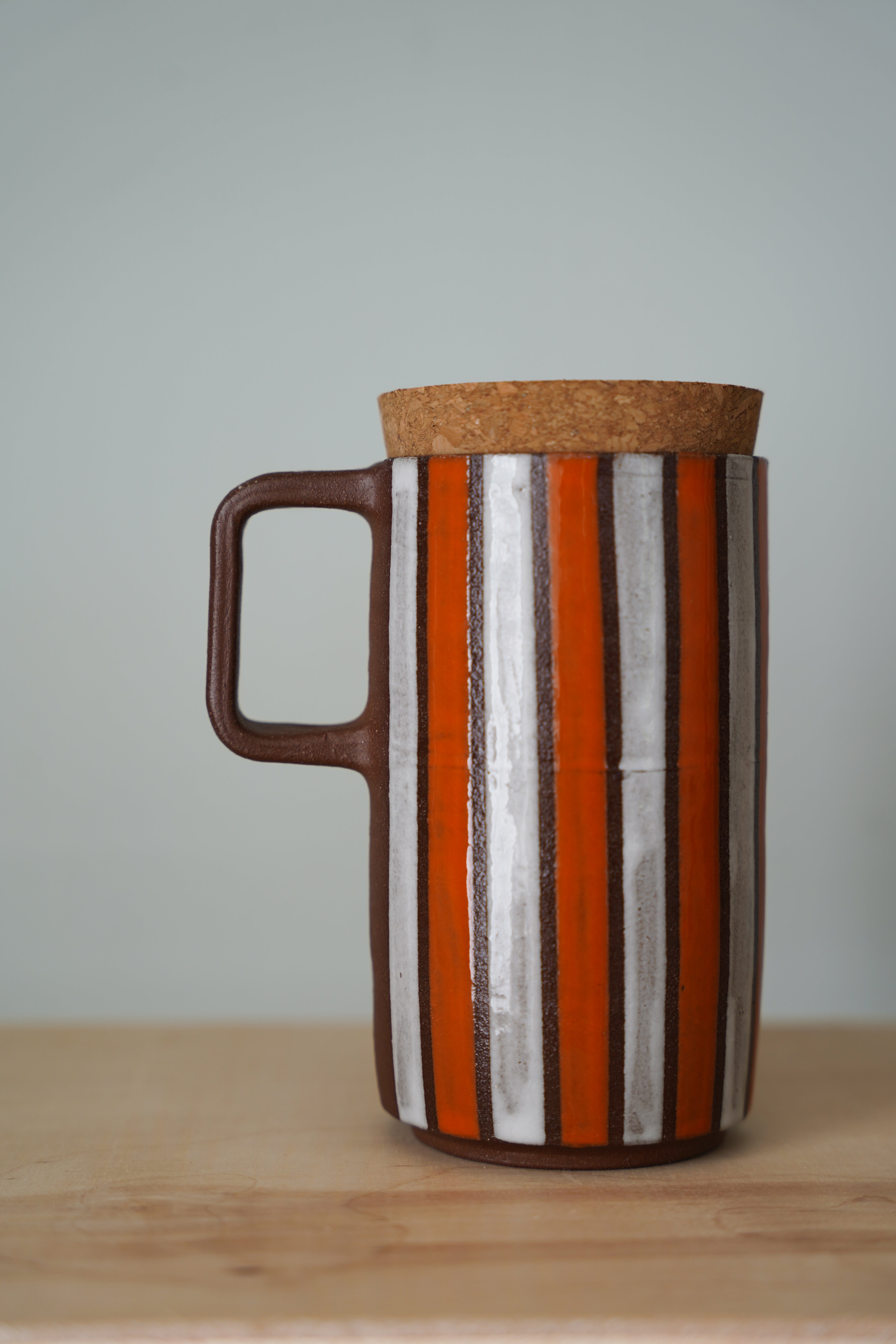 Orange Stripe | Travel Mug