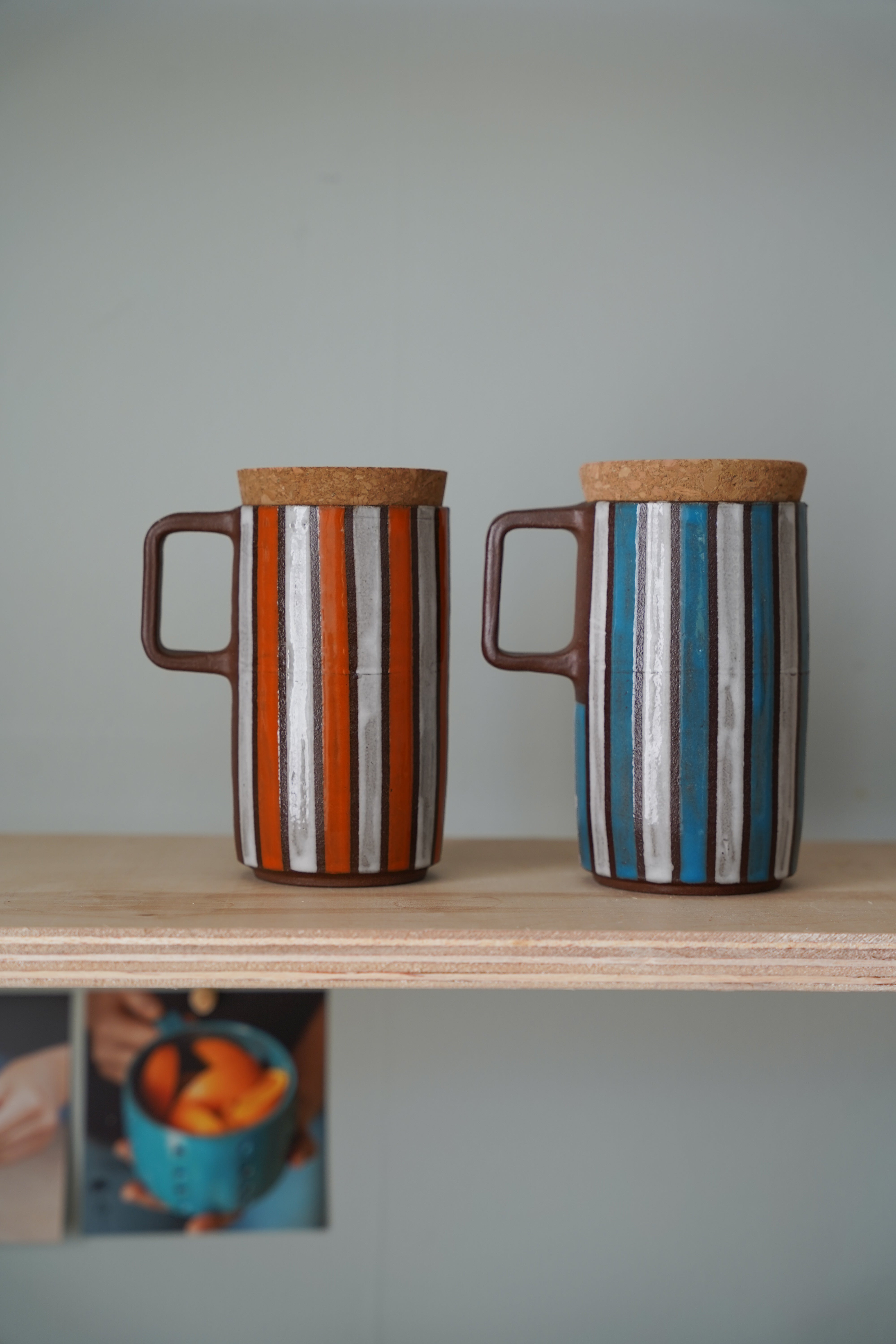 Blue Stripe | Travel Mug