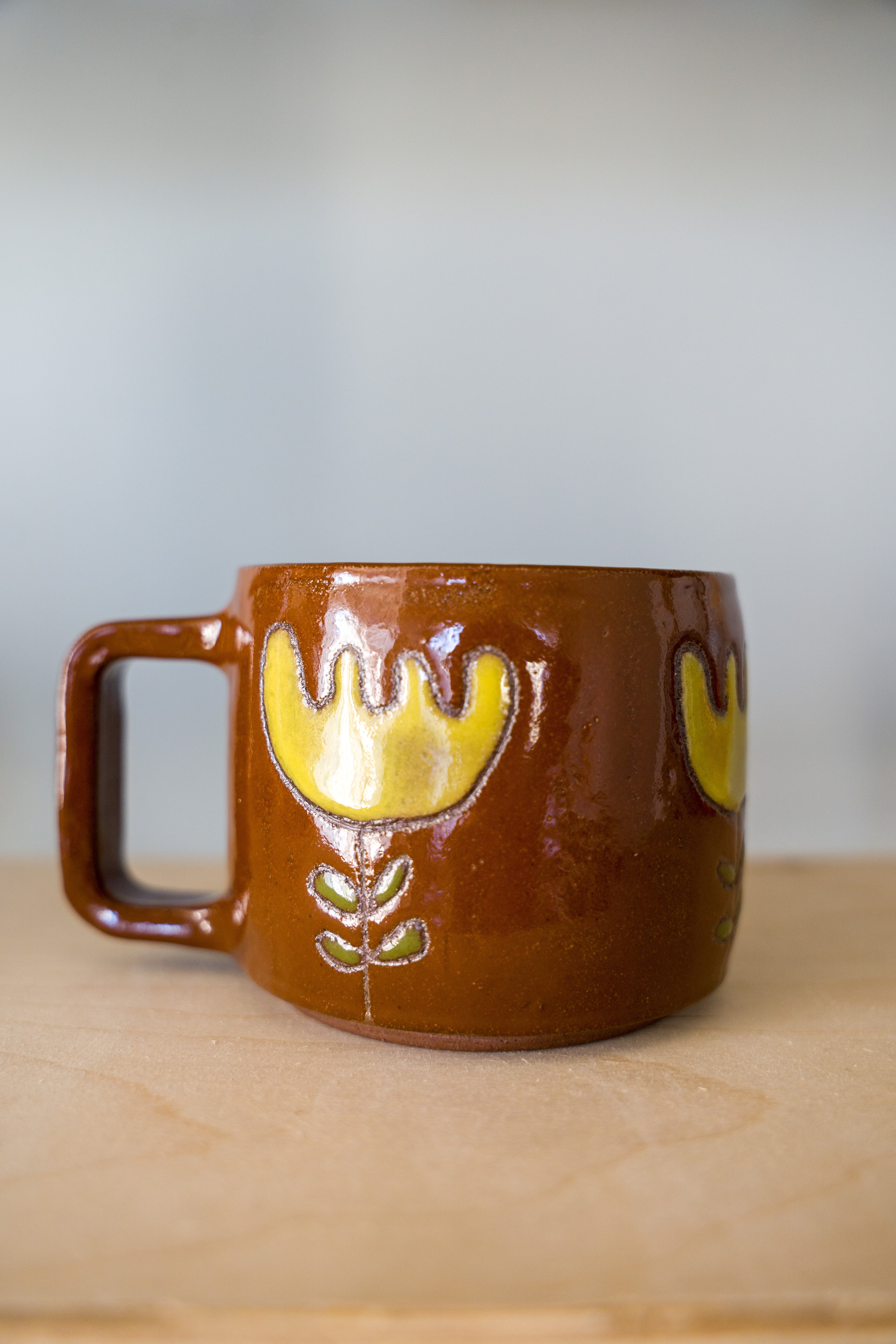 Nordic flower in yellow