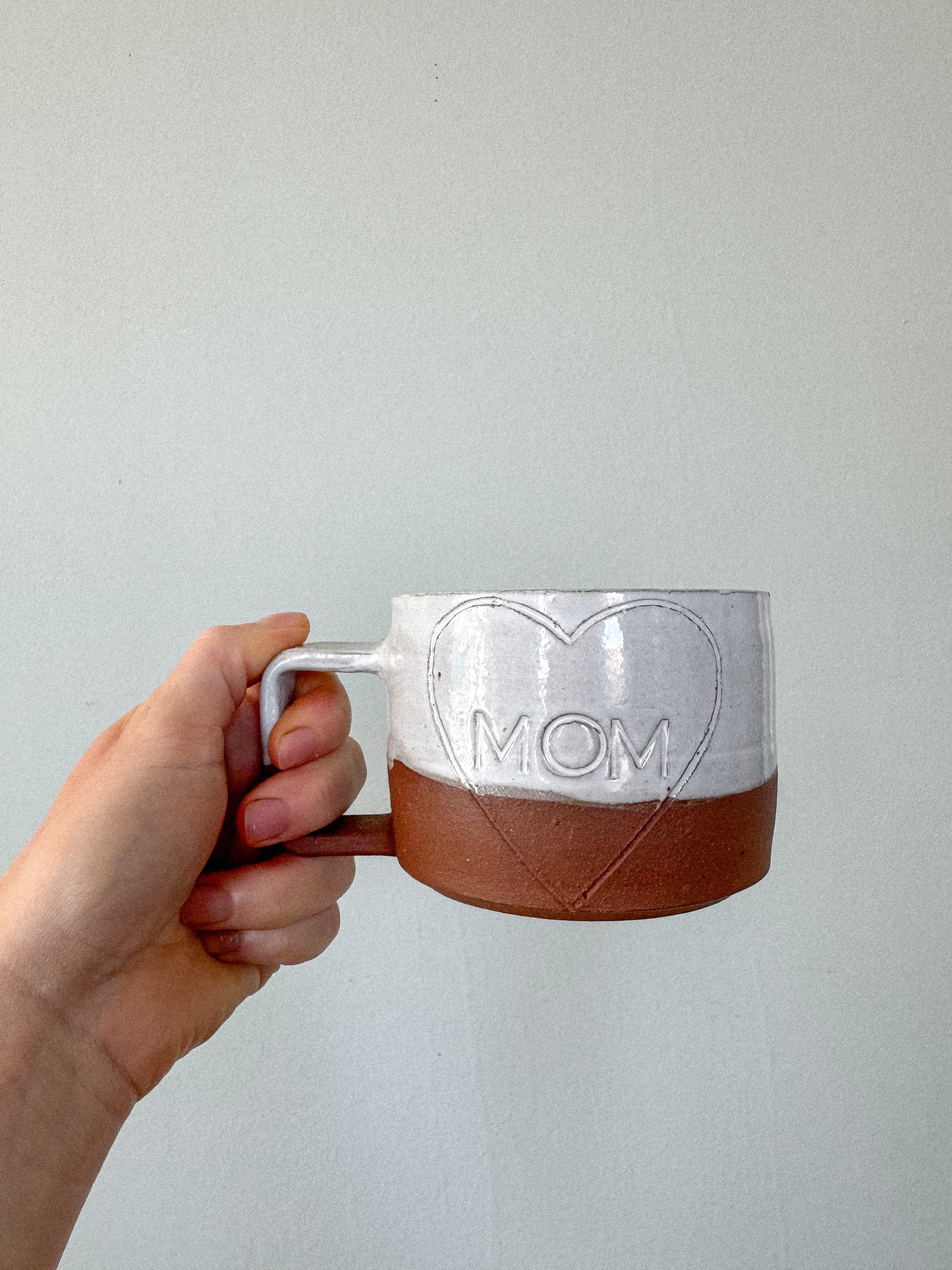 MOM Mug | White + Brown Legacy | Seconds Sale