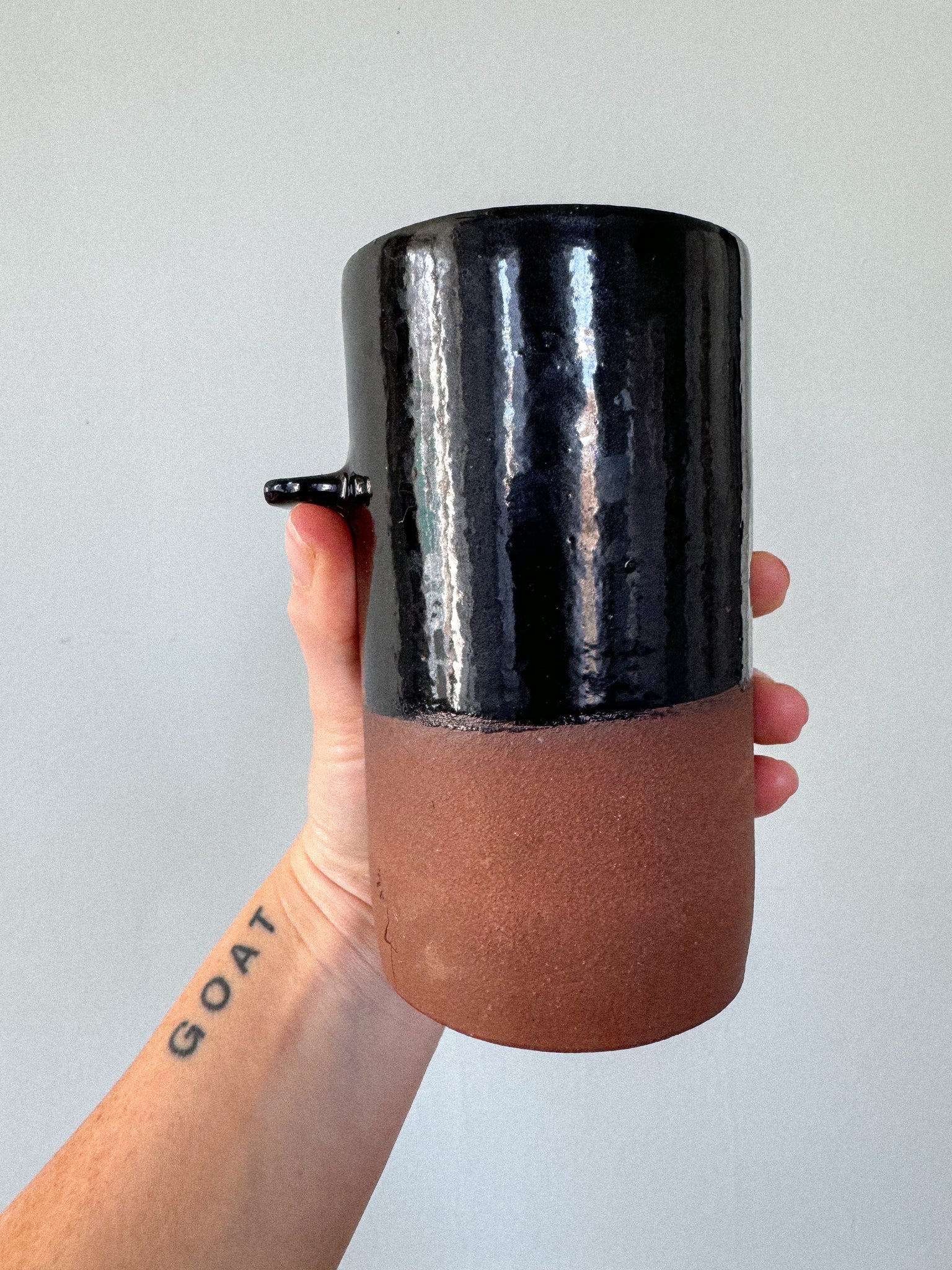 Black on Brown Oversized Tumblers | Seconds Sale