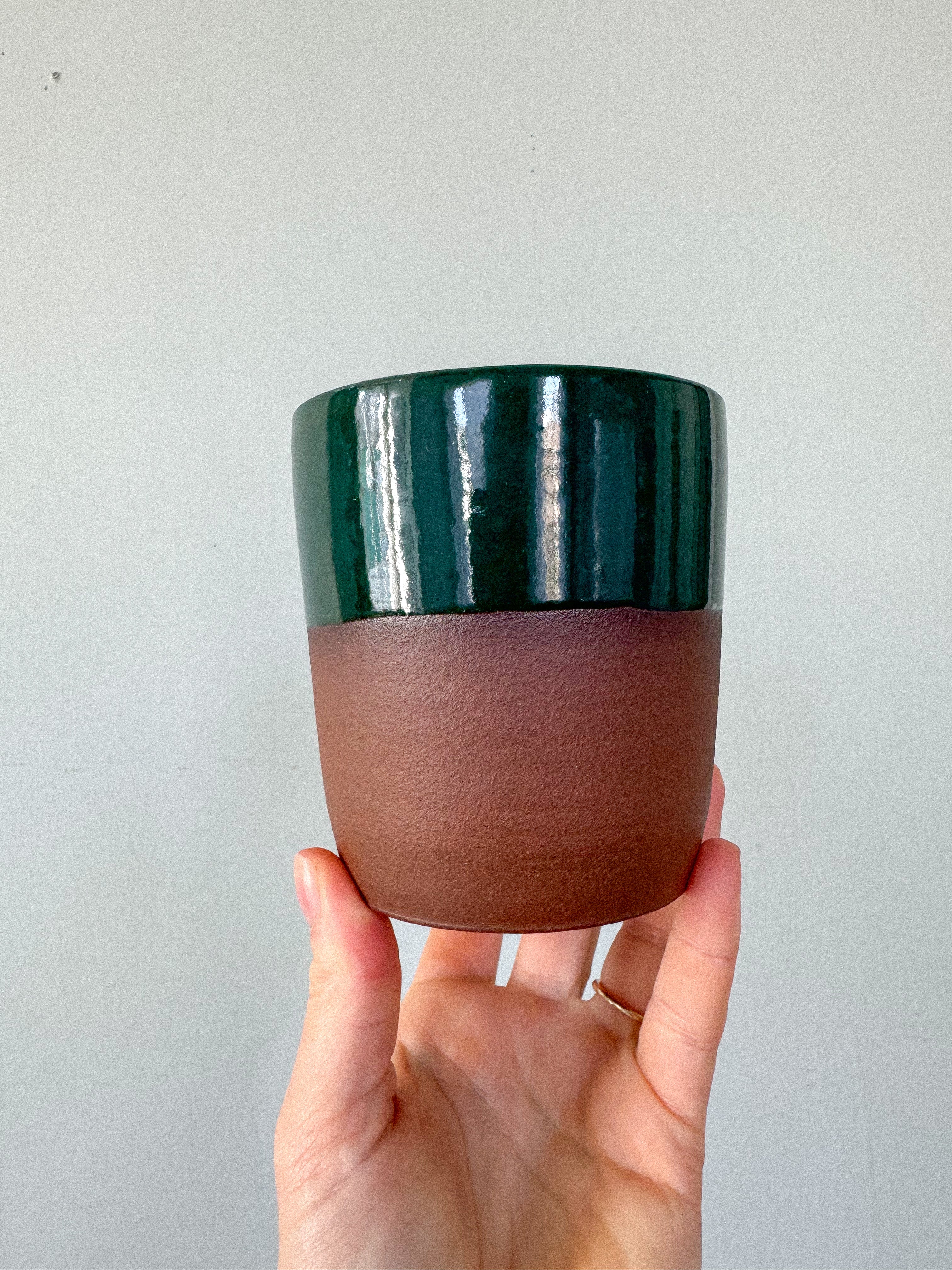 Blue on Brown Legacy Tumbler | Seconds Sale