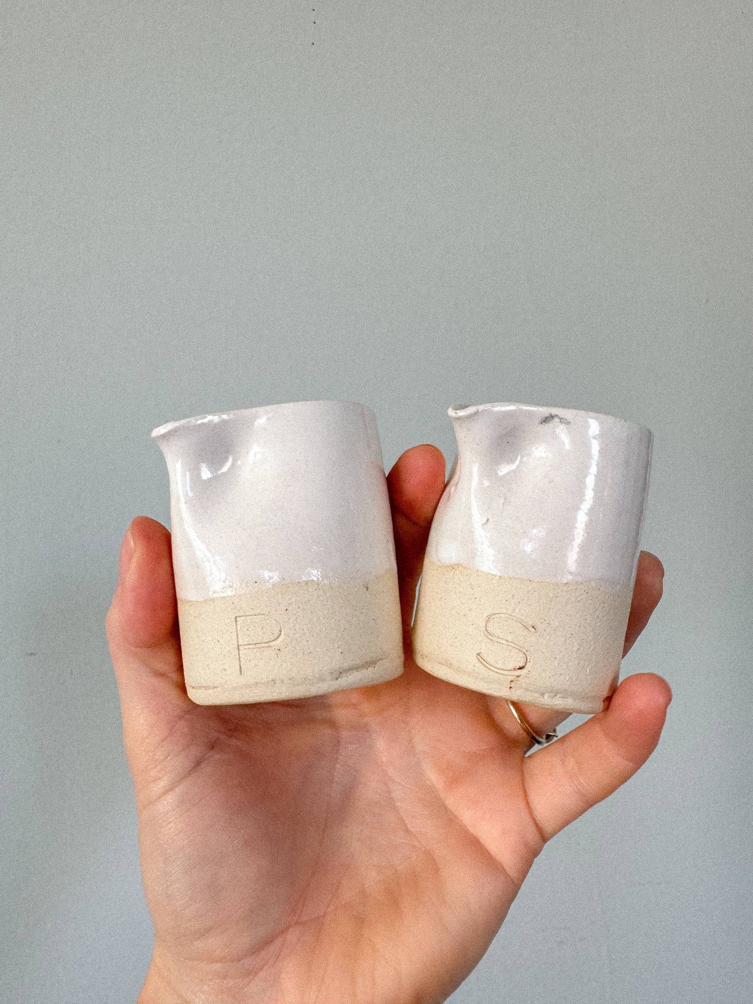 White on White Legacy Salt & Pepper Shaker Set | Seconds Sale