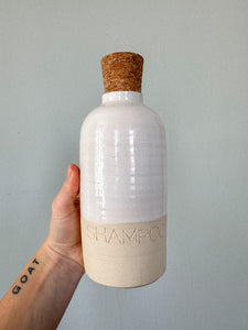 White on White Shampoo Vessel | Seconds Sale