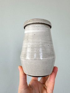 Classic White Lidded Vessel | Seconds Sale