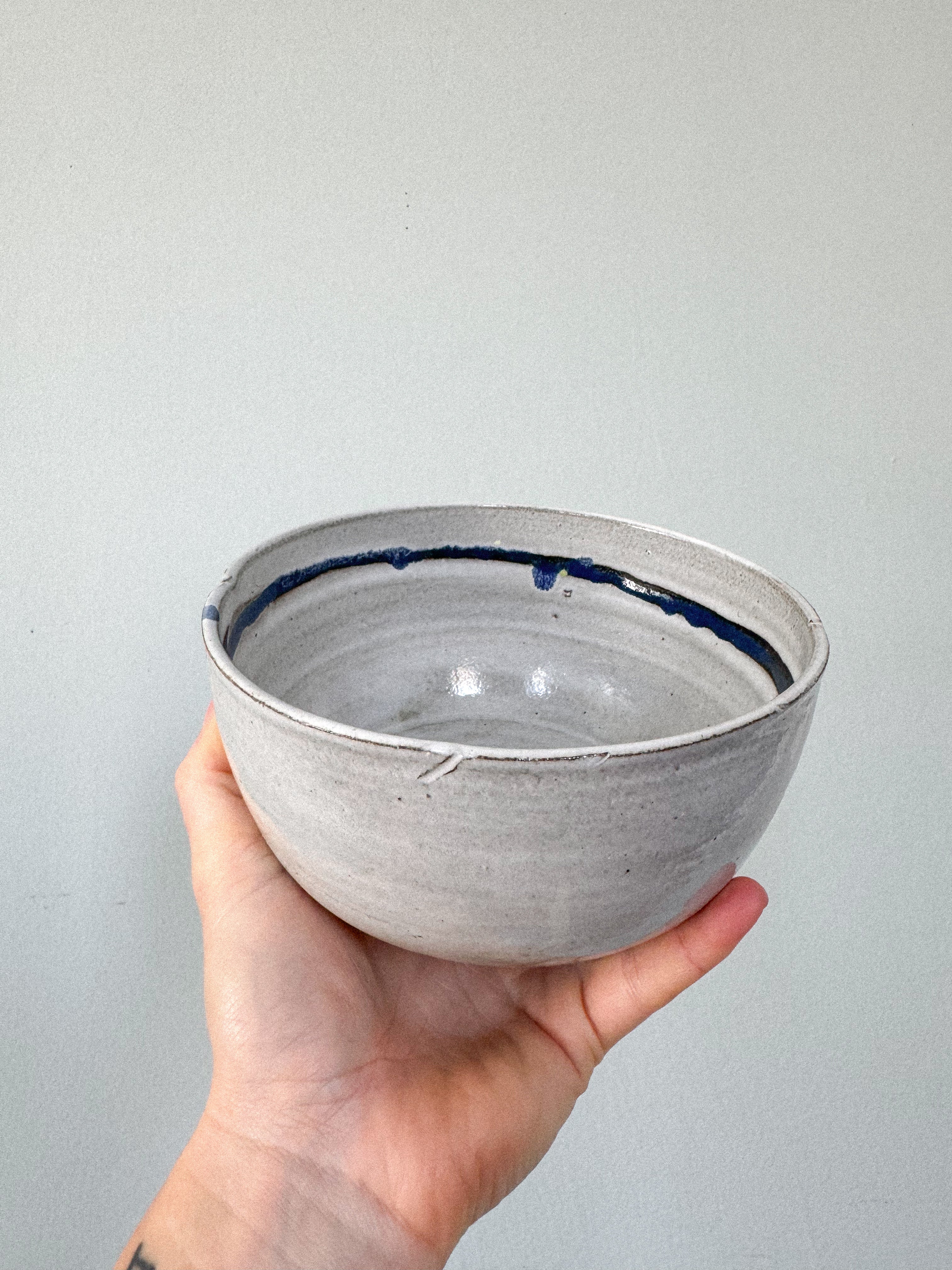 Blue Stripe Everyday Bowl | Seconds Sale