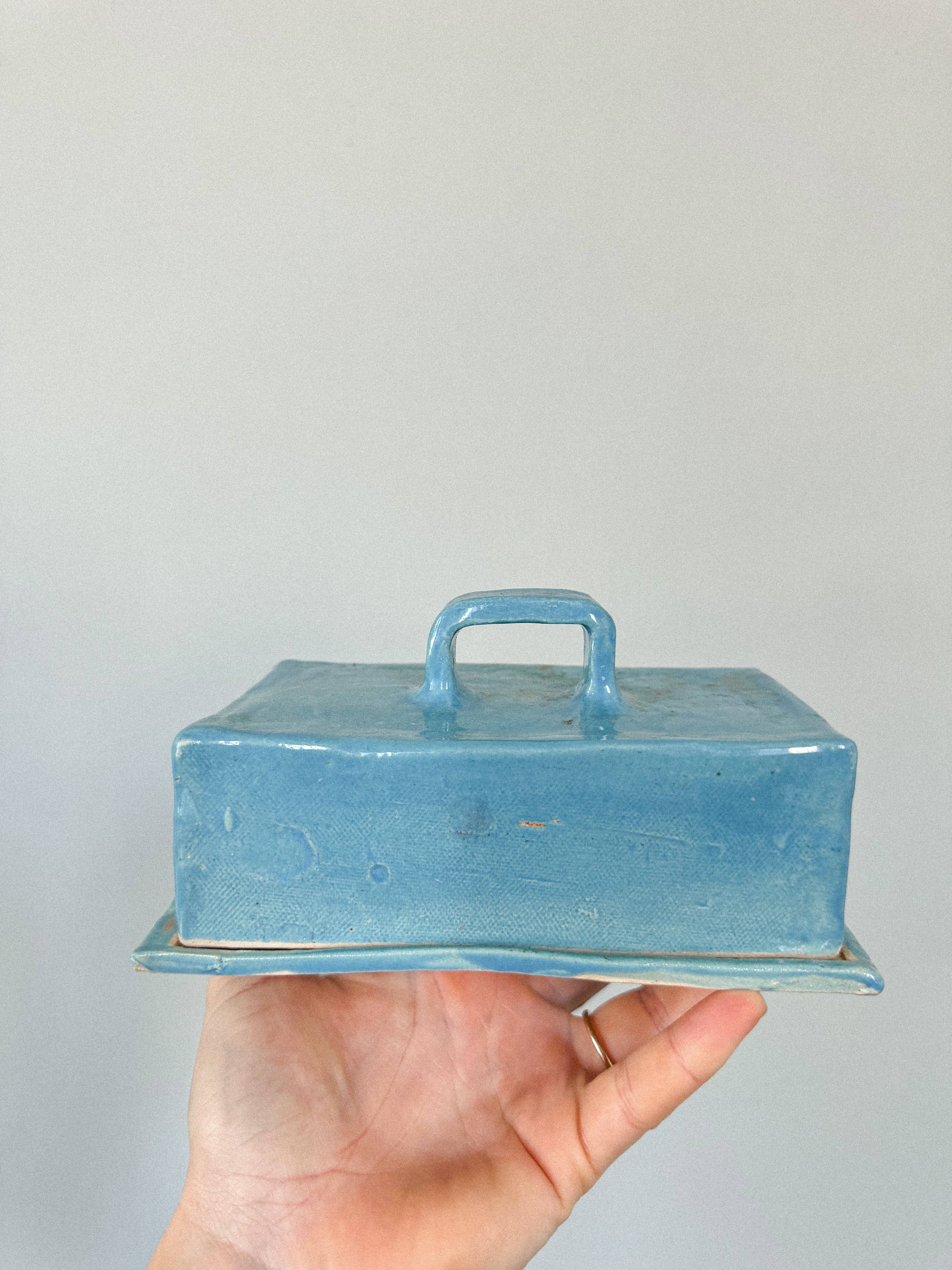 Blue Butter Dish | Seconds Sale